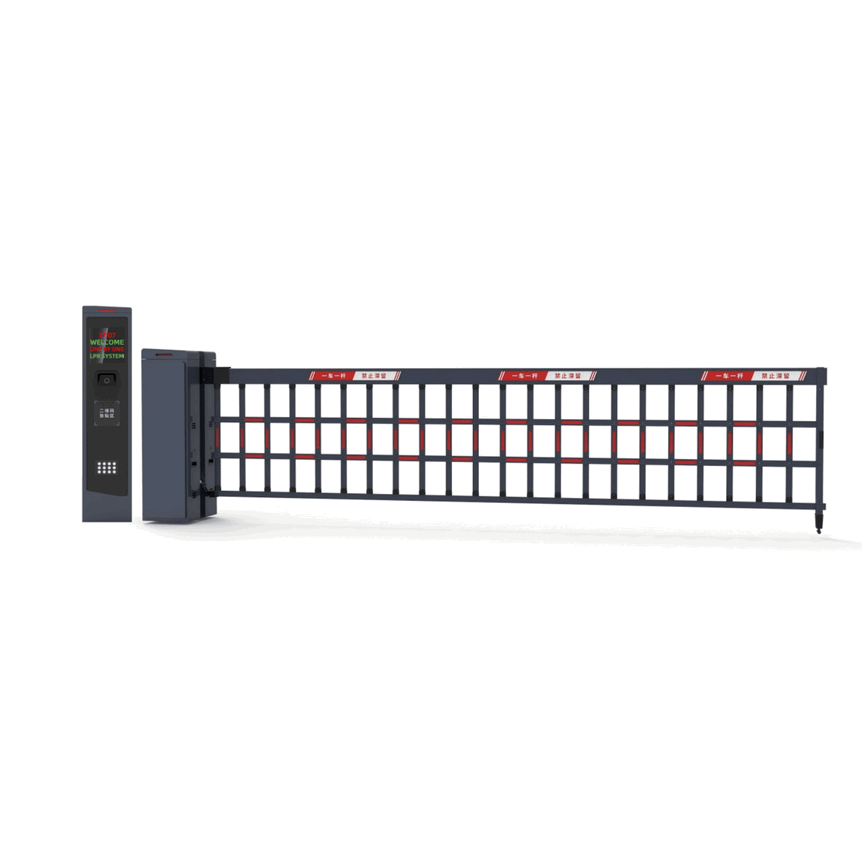 Integrated ANPR Camera Parking Barrier Gate System for Traffic Centers - Smart License Plate Recognition & Automated Vehicle Access Control Solution