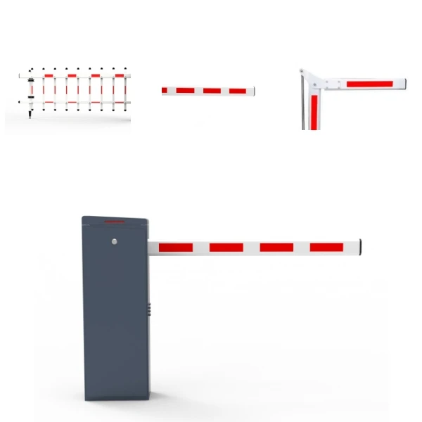 Outdoor Parking Toll DC Articulated Boom Barrier Gate - Smart Folding Arm Vehicle Access Control & Traffic Gate System