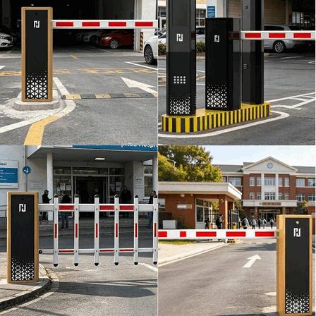Standard Automatic Boom Barrier Gate with 110V AC Motor and Emergency Manual Override System – Reliable Traffic Access Control Gate